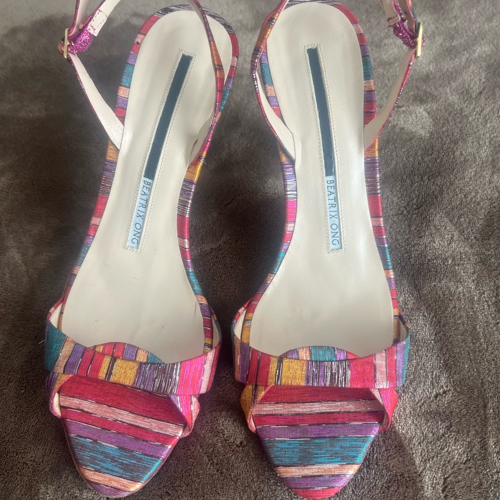 Colorful Striped Women's Sandals